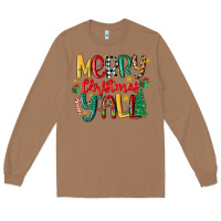 Toasted Coconut merry christmas y'all Long Sleeve Tee - MaliasSmallBusiness