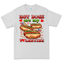 Dove Grey hot dogs are my valentine Premium Tee - AdoDesignShop