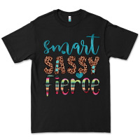 Black smart  sassy fierce Premium Tee - JahusDesignShop