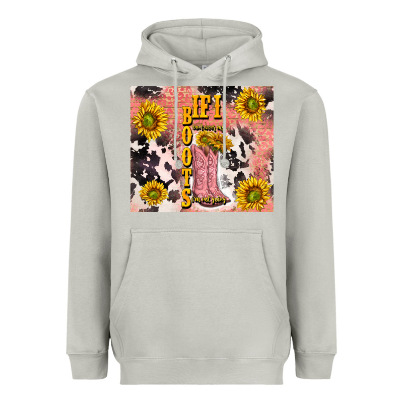 Cowgirl Boots Sunflower Heavyweight Hoodie by TumblerDesignByShophia | Teevron