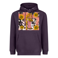 Plum cowgirl boots sunflower Heavyweight Hoodie - TumblerDesignByShophia