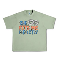 Oil Green she fits me perfectly Urban Heavy Tee - MaliasSmallBusiness