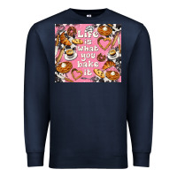 Navy life is what you bake it with cowhide Premium Sweatshirt - TumblerDesignByShophia