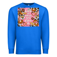 True Royal life is what you bake it with cowhide Premium Sweatshirt - TumblerDesignByShophia