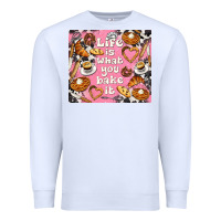 White life is what you bake it with cowhide Premium Sweatshirt - TumblerDesignByShophia
