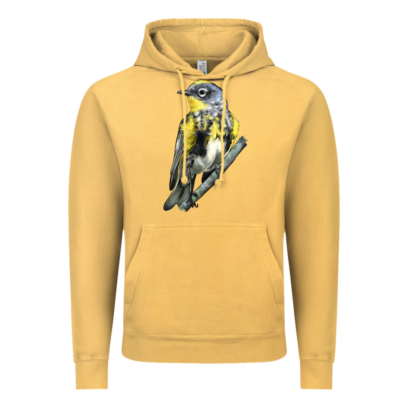 Yellow Rumped Warbler Vintage Hoodie by LillyAllenDesigns | Teevron