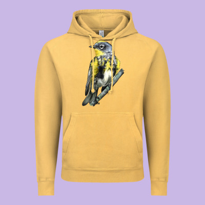 Yellow Rumped Warbler Vintage Hoodie Designed By Lillyallendesigns