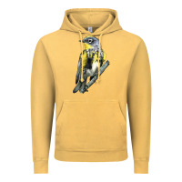 Vintage Mustard yellow rumped warbler Vintage Hoodie - LillyAllenDesigns