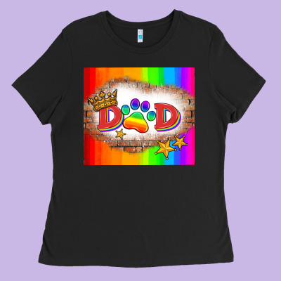 Lgbtq Dad And Paw Ladies Tee Designed By Hra Design Shop