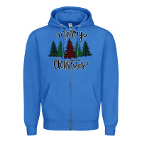 True Royal Merry Christmas Trees Zipper Hoodie - Bettercallsaul