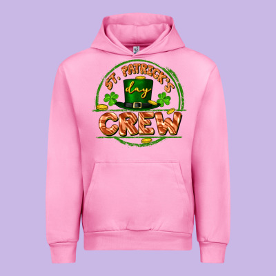 St. Patrick's Day Crew Urban Hoodie Designed By Fadigitalartstudio