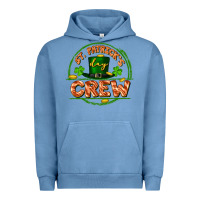 Pigment Pebble Blue St. Patrick's Day crew Urban Hoodie - FaDigitalArtStudio