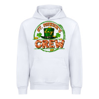 White St. Patrick's Day crew Urban Hoodie - FaDigitalArtStudio