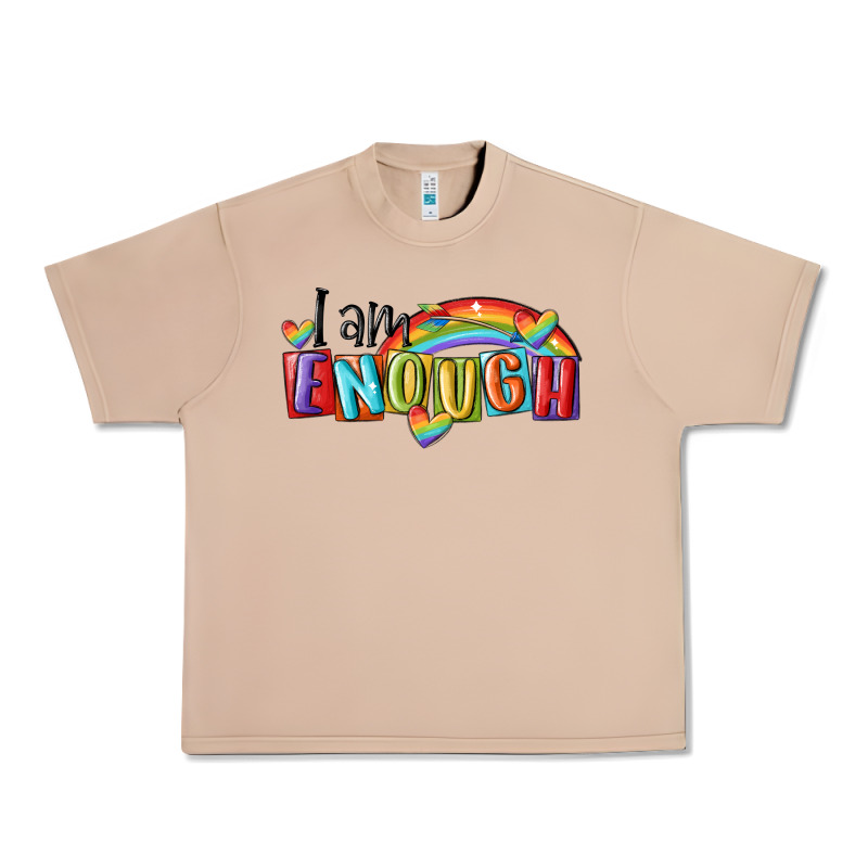 I Am Enough Lgbt Urban Heavy Tee by MaliasSmallBusiness | Teevron