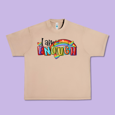 I Am Enough Lgbt Urban Heavy Tee Designed By Maliassmallbusiness