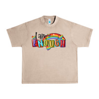 French Oak i am enough lgbt Urban Heavy Tee - MaliasSmallBusiness
