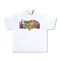 White i am enough lgbt Urban Heavy Tee - MaliasSmallBusiness