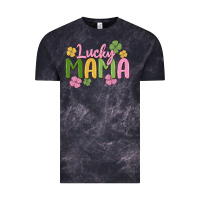 Cloud Black lucky mama Vintage Tee - MaliasSmallBusiness