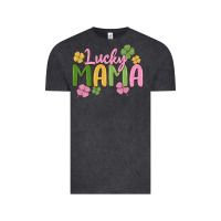 Vintage Black lucky mama Vintage Tee - MaliasSmallBusiness