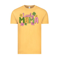 Vintage Mustard lucky mama Vintage Tee - MaliasSmallBusiness