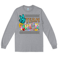 Heather Grey team pre k Long Sleeve Tee - NancyCooperArtShop