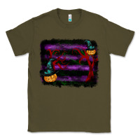 Army Green halloween witch hat backround Classic Tee - RanaPortraitStore