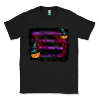 Black halloween witch hat backround Classic Tee - RanaPortraitStore