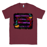 Burgundy halloween witch hat backround Classic Tee - RanaPortraitStore