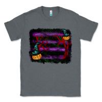 Charcoal Heather halloween witch hat backround Classic Tee - RanaPortraitStore