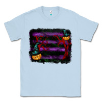 Dusty Blue halloween witch hat backround Classic Tee - RanaPortraitStore