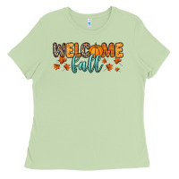 Matcha Welcome Fall Ladies Tee - RanaPortraitStore