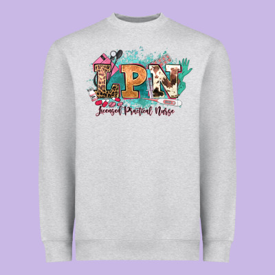 Lpn Licensed Practical Nurse Western Heavyweight Sweatshirt Designed By Nancycooperartshop