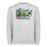 Heather Grey lpn licensed practical nurse western Heavyweight Sweatshirt - NancyCooperArtShop