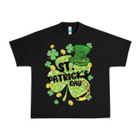 Black st. patrick's day shamrock Urban Heavy Tee - MaliasSmallBusiness