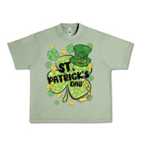 Oil Green st. patrick's day shamrock Urban Heavy Tee - MaliasSmallBusiness