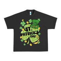 Pigment Black st. patrick's day shamrock Urban Heavy Tee - MaliasSmallBusiness
