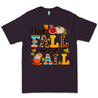 Plum i love fall most of all Premium Tee - AdoDesignShop