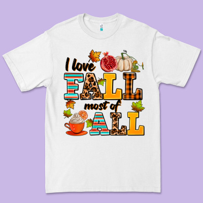 I Love Fall Most Of All Premium Tee Designed By Adodesignshop