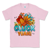 Bubblegum Pink cluck yeah Classic Tee - MaliasSmallBusiness