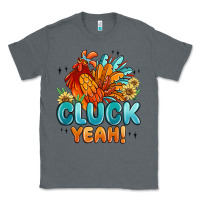 Charcoal Heather cluck yeah Classic Tee - MaliasSmallBusiness