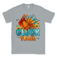 Heather Grey cluck yeah Classic Tee - MaliasSmallBusiness