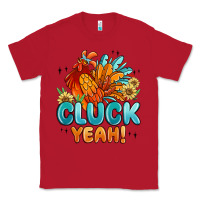 Red cluck yeah Classic Tee - MaliasSmallBusiness