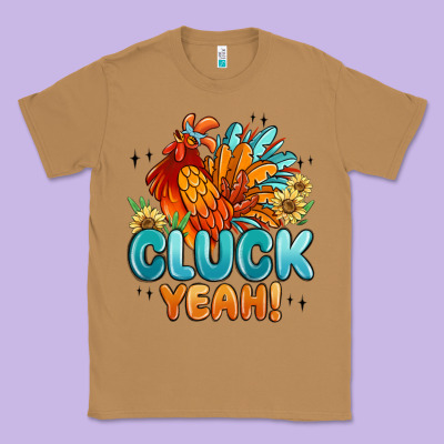 Cluck Yeah Classic Tee Designed By Maliassmallbusiness