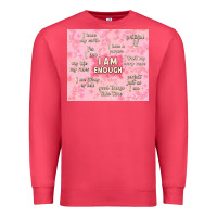 Cardinal i am enough with glitter Premium Sweatshirt - TumblerDesignByShophia