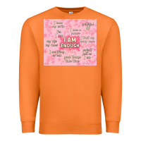 Carrot i am enough with glitter Premium Sweatshirt - TumblerDesignByShophia