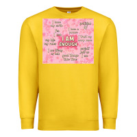 Lemon i am enough with glitter Premium Sweatshirt - TumblerDesignByShophia