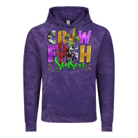 Cloud Purple crawfish season mardi gras carnival fleur de lis Vintage Hoodie - Jasminsmagicworld