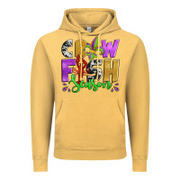 Vintage Mustard crawfish season mardi gras carnival fleur de lis Vintage Hoodie - Jasminsmagicworld