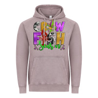 Vintage Zinc crawfish season mardi gras carnival fleur de lis Vintage Hoodie - Jasminsmagicworld