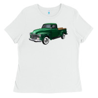 White western green truck right 34 view Ladies Tee - FaDigitalArtStudio